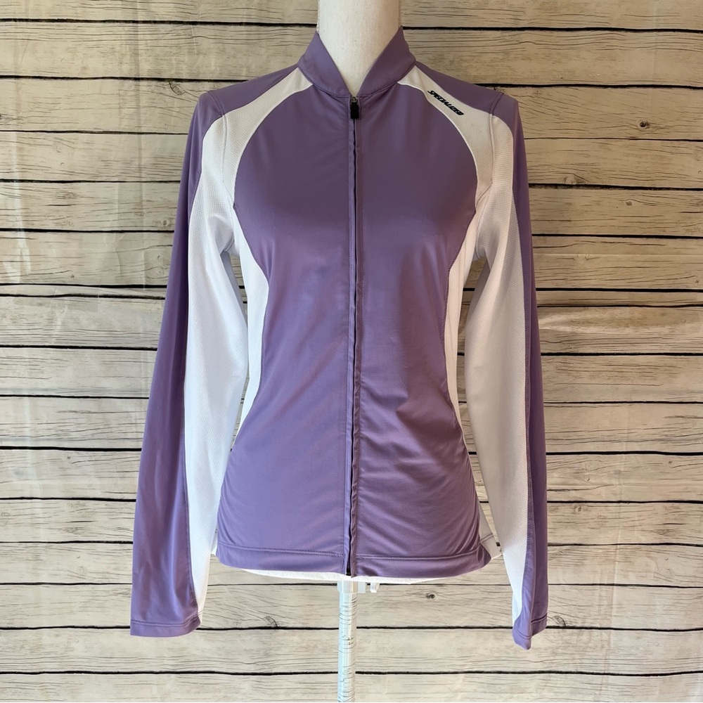 Specialized Solar Vita Jersey White and Lavender Cycling Jacket Size Medium